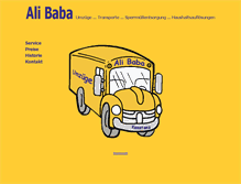 Tablet Screenshot of alibaba-umzuege.de